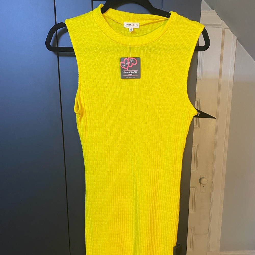 Yellow Sleeveless Dress